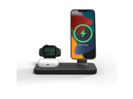 Mophie Snap+ 3v1 bezdr. nabíjecí stojan - černá