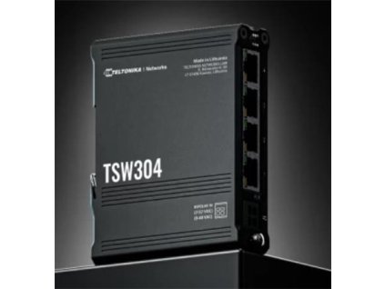 Teltonika ETHERNETOVÝ Switch NA DIN LIŠTU - TSW304