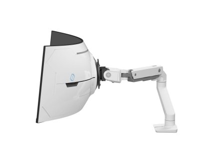 ERGOTRON HX Desk Monitor Arm with VHD Pivot, stolní rameno pro hluboce zakřivené monitory (1000R), bílé
