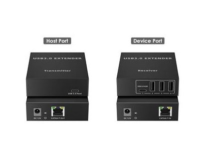 PremiumCord 4-port USB 3.0 extender po Cat5/Cat5e/Cat6 do 100m