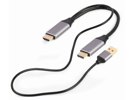 GEMBIRD Kabel aktivní adaptér HDMI samec na DisplayPort samec
