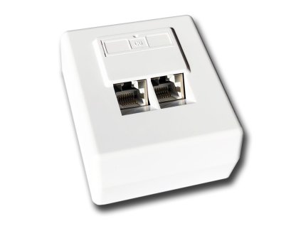 DATACOM STP dvojzásuvka nad omítku Cat6 FA-1004