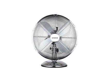 Orava SF-100 X stolní oscilující ventilátor, 3 stupně rychlosti, oscilace doprava a doleva, stříbrná