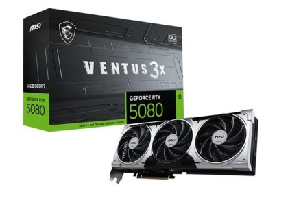 MSI GeForce RTX 5080 VENTUS 3X PLUS/OC/16GB/GDDR7