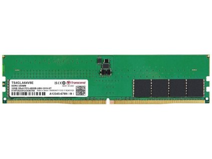 Transcend paměť 32GB DDR5 4800 U-DIMM 2Rx8 (2Gx8)x16 CL40 1.1V
