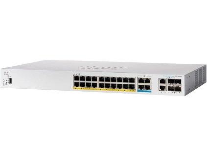 Cisco switch CBS350-24NGP-4X-EU (16xGbE,8x5GbE,2x10GbE/SFP+ combo,2xSFP+,48xPoE+,8xPoE++,375W) - REFRESH