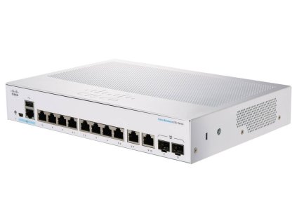 Cisco switch CBS350-8T-E-2G-EU (8xGbE,2xGbE/SFP combo,fanless) - REFRESH