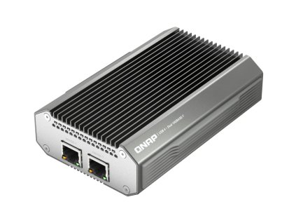 QNAP QNA-UC10G2T - adaptér USB-C 4 (podpora Thunderbolt 3 a 4) na 2x 10GbE NBASE-T(pasivní chlazení)