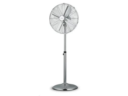 BAZAR - Orava SF-200 X stojanový kovový ventilátor, 3 stupně rychlosti, automatické otáčení, stříbrná - Poškozený obal (