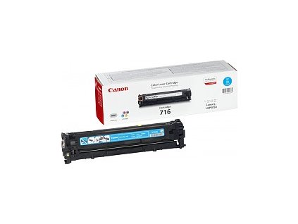 Canon TONER CRG-716C azurový, pro LBP5050, LBP5050N, LBP5360, MF-8030Cn, MF-8040Cn, MF-8050Cn, MF-8080Cw (1500 str.)