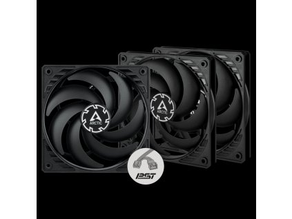 ARCTIC P12 Slim PWM PST – 120mm Pressure optimized case fan | Slim profile | PWM controlled speed wi