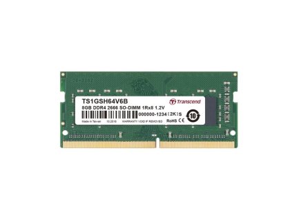 Transcend paměť 8GB SODIMM DDR4 2666 1Rx8 CL19