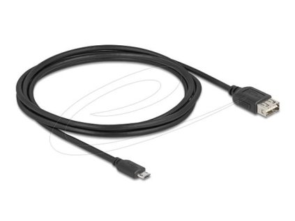 Delock USB 2.0 kabel EASY USB typu Micro-B samec na EASY USB typu A samice 2 m, černý