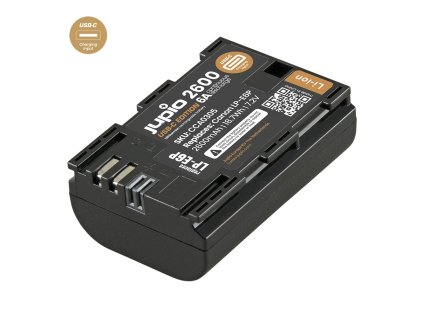 Baterie Jupio LP-E6P *ULTRA C* 2600mAh (6A continuous discharge) 18.7Wh (6A continuous discharge) 18.7Wh - s USB vstupe