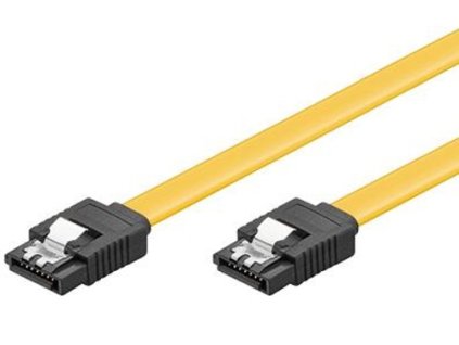 Kabel k HDD PremiumCord 1m SATA 3.0 datový kabel 1.5GBs / 3GBs / 6GBs, kov.západka