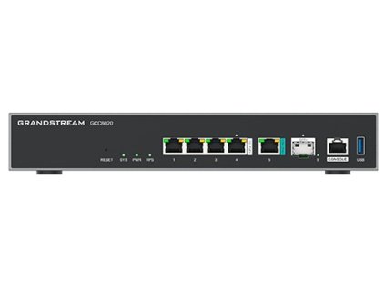 Grandstream GCC6020 all-in-one (6,5 Gbps VPN router, NGFW, switch 10G SPF+, a IP PBX 50 uživatelů)