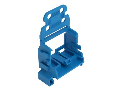 WAGO Adaptér 221-549/000-006 upevňovací s odlehčením tahu pro 10vodičové konektory, modrá