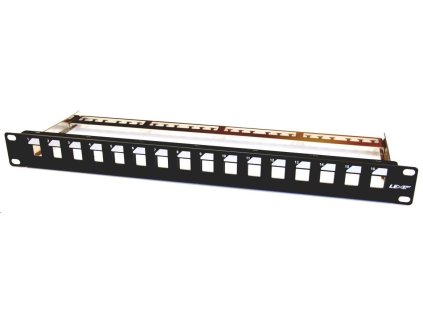19" modulární patch panel LEXI-Net 16port, černý