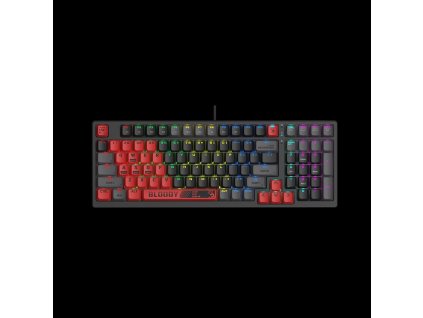 A4tech Bloody Klávesnice S98 Sports, herní klávesnice, mechanická, drátová, Red Switch, CZ/SK, Černá
