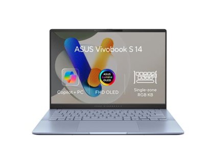 ASUS Vivobook S 14 - Ultra 7 Processor 256V/16GB/1TB SSD/Intel Arc Graphics/14"/WUXGA/OLED/2y PUR/Win 11 Pro/modrá
