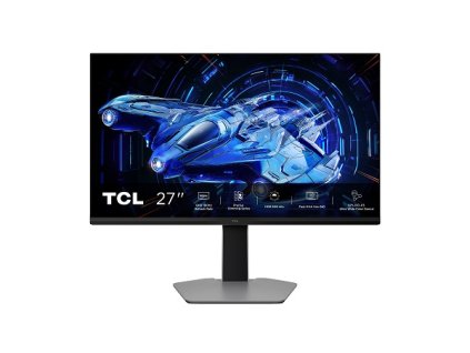 TCL 27G64 27" HVA 2560x1440/1ms/600 nits/5000:1/180Hz/2xHDMI/DP/VESA/High Adjustable/Tilt/Swivel/Low Blue Light/FreeSync
