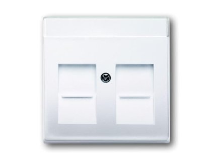 ABB FUTURE, LINEAR, SOLO Kryt 2CKA001710A3176 komunikační pro 2 zásuvky, bílá