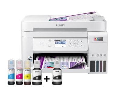 BAZAR - EPSON tiskárna ink EcoTank L6276, 3v1, A4, 1200x4800dpi, 33ppm, USB, Wi-Fi, LAN, bílá, 3 roky záruka po reg. - P