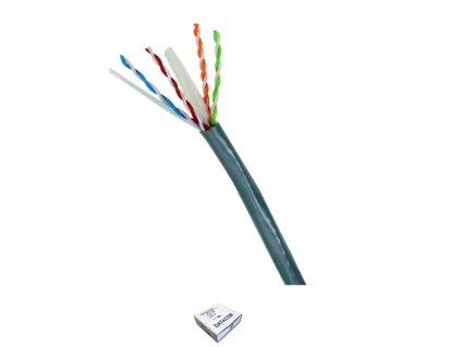 DATACOM UTP drát CAT6 PVC,Eca 100m šedý - metráž