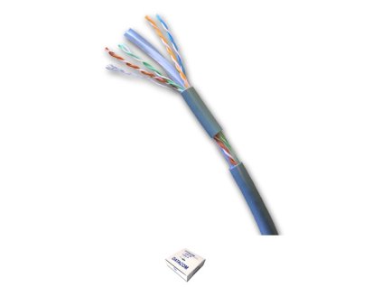 DATACOM UTP lanko CAT6 PVC 100m šedý - metráž