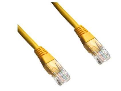 DATACOM Patch cord UTP CAT5E 7m žlutý