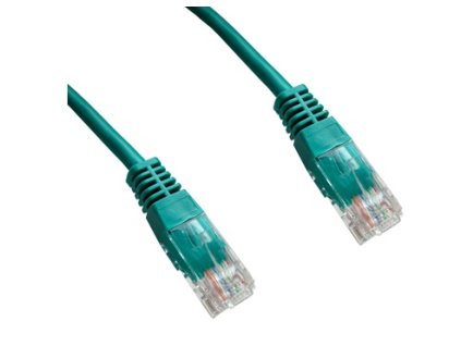 DATACOM Patch cord UTP CAT5E 10m zelený