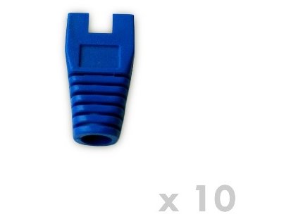 DATACOM Návlek pro plug RJ45 s výřezem modrý (10ks)