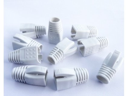 DATACOM Návlek pro plug RJ45 (CAT6A,CAT7) bílý (10ks)