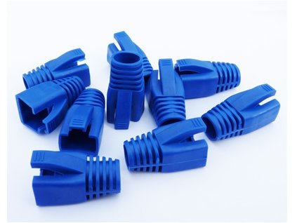 DATACOM Návlek pro plug RJ45 (CAT6A,CAT7) modrý (10ks)
