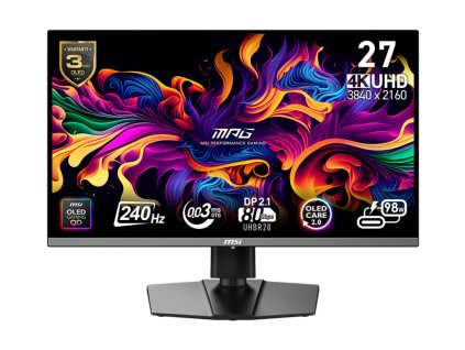 MSI MPG/272URX/26,5''/QD-OLED/4K UHD/240Hz/0,03ms/Černá/3R