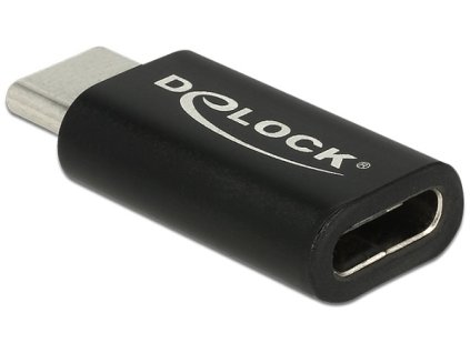 Delock Adaptér SuperSpeed USB 10 Gbps (USB 3.1 Gen 2) USB Type-C™ samec > port samice černý