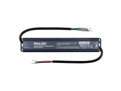 MCLED Napaječ LED 60W 24V/2,5A IP67 ML-732.105.39.1