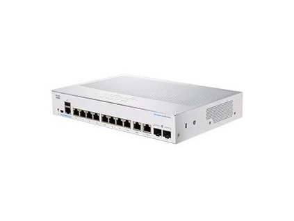 Cisco switch CBS350-8T-E-2G-EU (8xGbE,2xGbE/SFP combo,fanless) - REFRESH