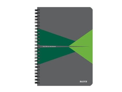 Leitz zápisník Office A5 čtverečkovaný, drátěná vazba, PP desky