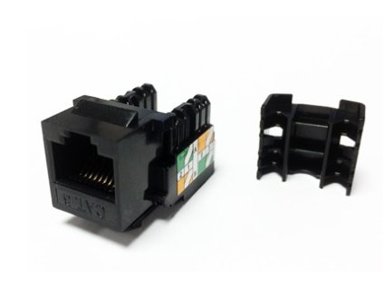 DATACOM Keystone RJ45 UTP CAT6 (DUAL) MINI černý