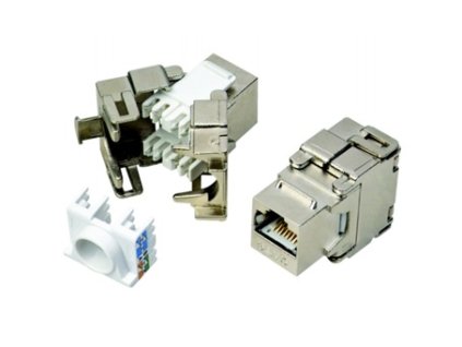 DATACOM Keystone RJ45 STP CAT6 samořezný SILVER