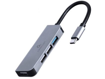 GEMBIRD 4portový USB hub s konektorem typu C – 1× USB 3.1 + 3× USB 2.0