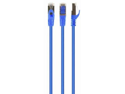 GEMBIRD PP6A-LSZHCU-B-10M patchcord RJ45 cat.6A SFTP LSZH 10m modrý