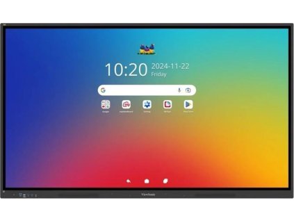 Viewsonic IFP6534 65" 4K 3840x2160/TFT/450cd/8ms/4xHDMI/VGA/DP/RS232/OPS/5xUSB/2xUSB-C/2xRJ45/VESA/Android 14