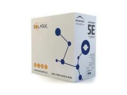KABEL PATCH UTP kat. 5e, 500m , drát SOLARIX Dca-s1,d2,a1 LSOH
