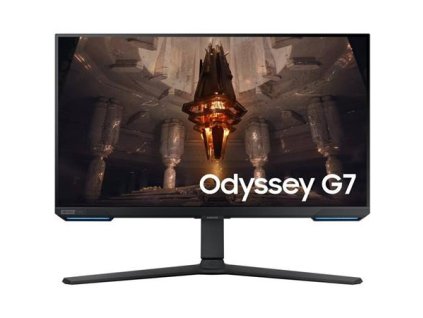 Samsung LCD Odyssey G70B 28" IPS/3840x2160/144Hz/1ms/DP/2xHDMI/2xUSB 3.0/RJ-45/výškově nastavitelný/pivot/vesa/repro