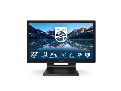 Philips MT 21,5" 222B9TA - 1920x1080,VA,60Hz,Dotykový,D-Sub,DVI,HDMI,DP,USBhub,Repro