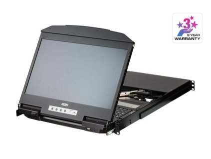 4-Port USB HDMI Multi-View Dual Rail WideScreen LCD KVM Switch