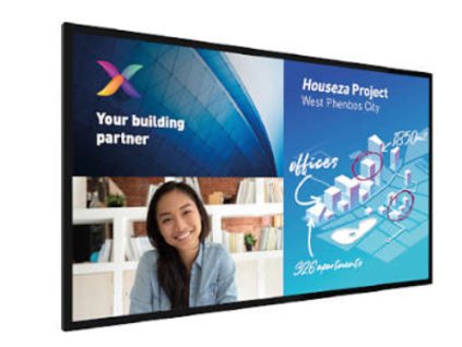 Philips LCD 65" C-Line, 18/7, UHD, touch, Wifi, D-LED, IPS, 350cd/m2, 8ms, 500 000:1, 2x passive pens