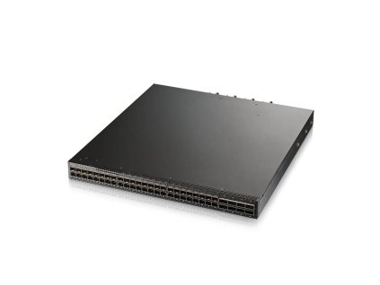 Zyxel CX4800-56F, 48-port 10/25G L3 Aggregation Fiber Switch with 8 100G Uplink (with 2 DC power supply)